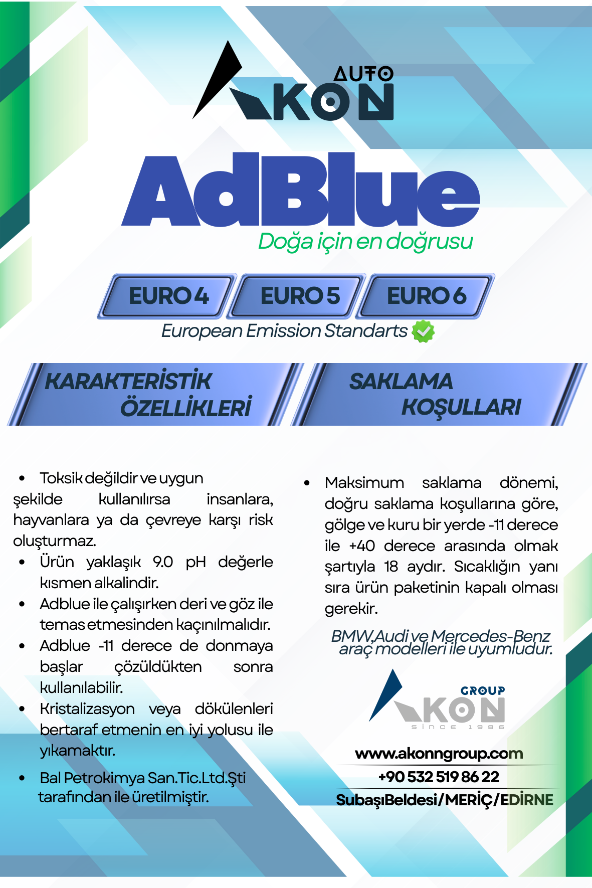 AdBlue ambalaj tasarımı