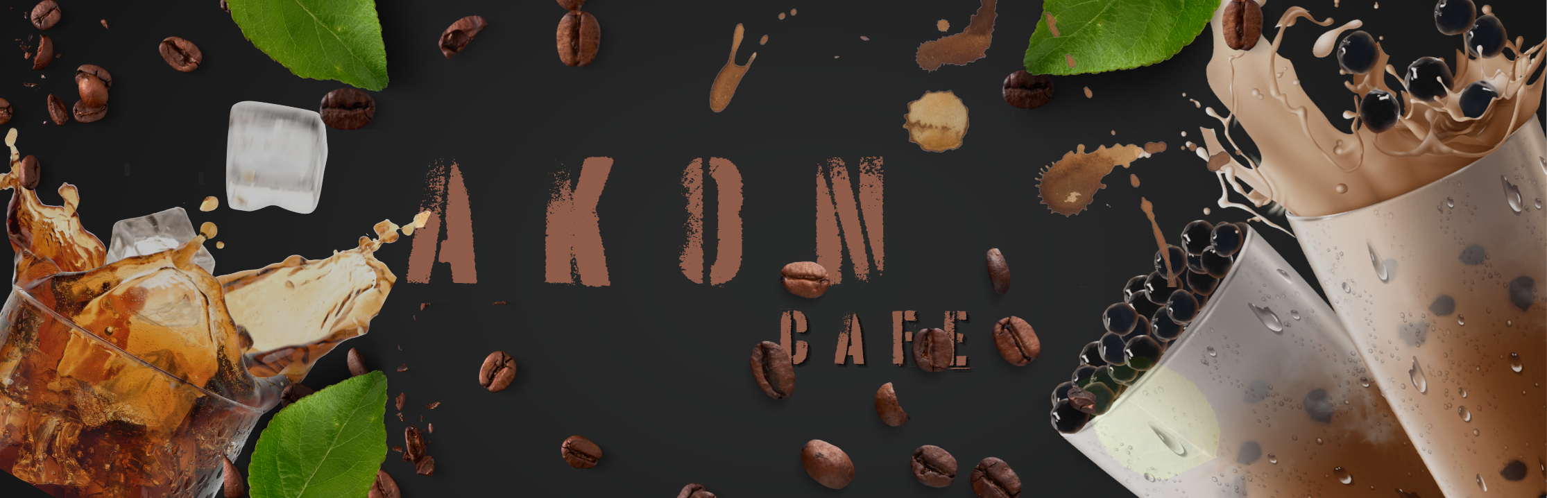 AKON Cafe geniş ekran tasarımı