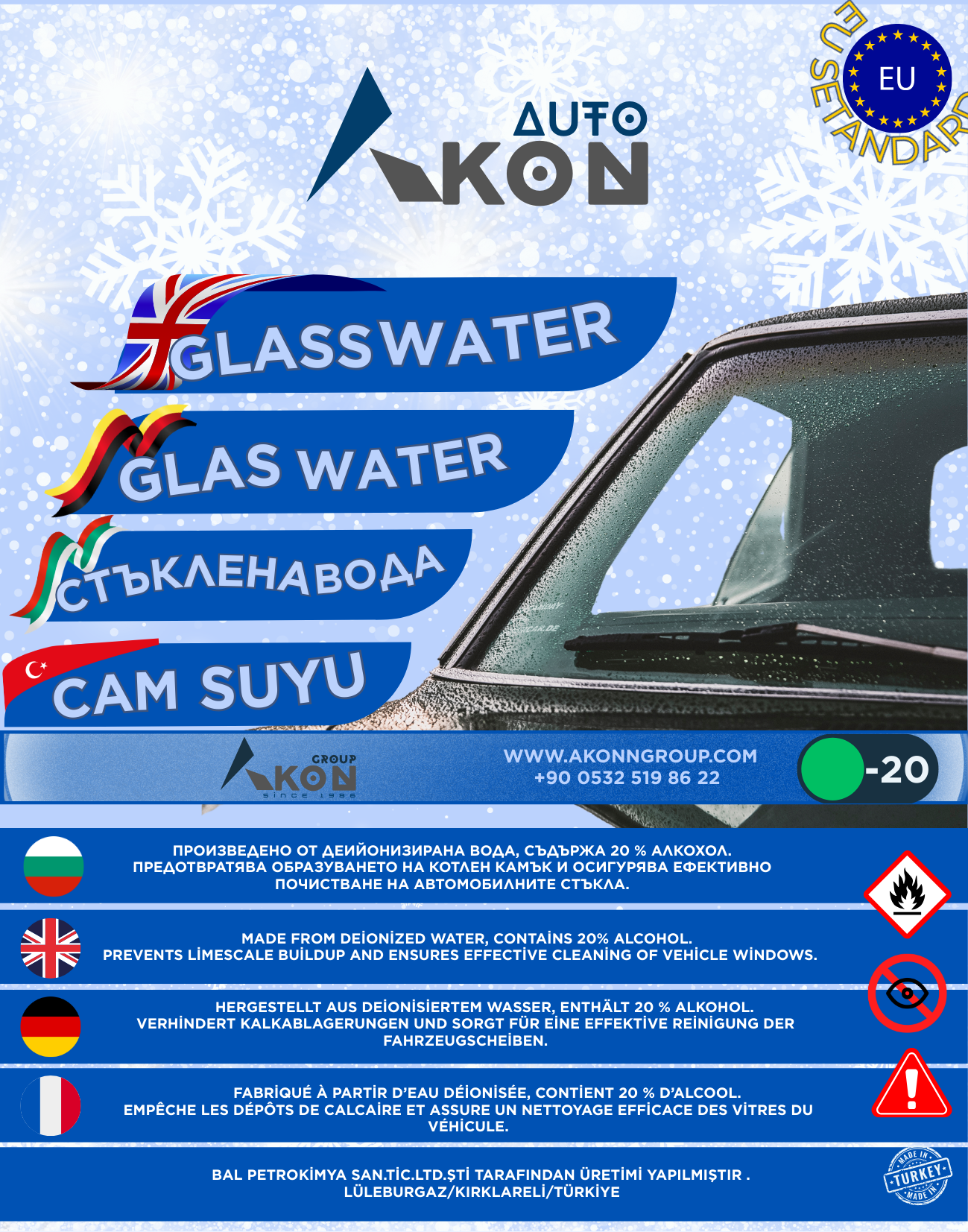 Glasswater Cam Suyu ambalaj tasarımı